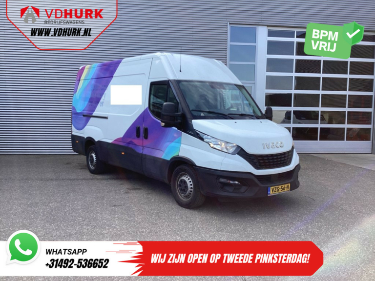 Iveco Daily Bestelbus 35S14V 2.3 L2H2 EXPORT Gev.stoel/ 3.5T trekverm./ 270gr deuren/ Carplay/ Camera/ Climate/ Cruise/ Trekhaak