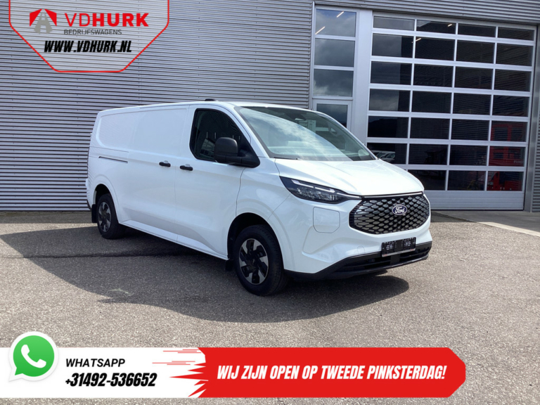 Ford E-Transit Custom Van 71 кВт/год L2 360 км WLTP Гарантія до 2028 р. / Світлодіоди / Швидка зарядка / Підігрів підставки / Сидіння з підігрівом / Кермо з підігрівом / Carplay / Камера / PDC / Клімат-контроль / Круїз-контроль