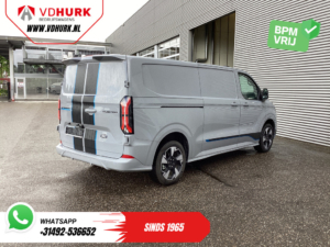 Ford E-Transit Custom Van Sport L2 330km WLTP LED/ 2x Sliding door/ Adapt.Cruise/ Elek.Seat/ Stand heater/ Seatverw./ Carplay/ Navi/ Camera/ Climate/ 19” L