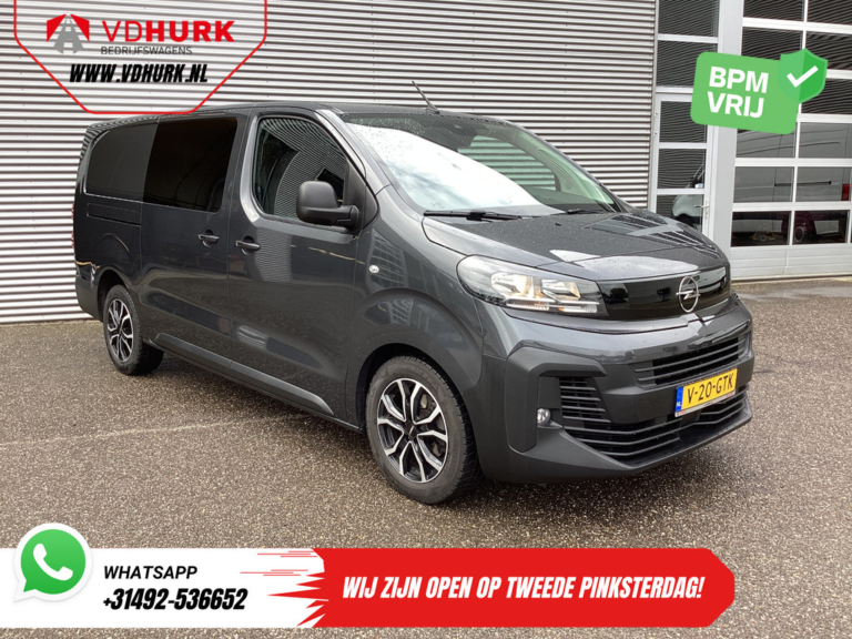 Opel Vivaro Van 2.0 180 cv Aut. DC Doppia Cabina 2x Porta scorrevole/ 2.5t.Trekverm./ Afn.Trekhaak/ Clima/ Carplay/ Stoelverw./ Stuurverw./ Navi/ Cam