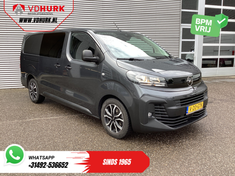 Opel Vivaro Van 2.0 180 CP Aut. DC Cabină dublă 2x Ușă glisantă/ 2.5t.Trekverm./ Afn.Trekhaak/ Climă/ Carplay/ Stoelverw./ Stuurverw./ Navi/ Cam