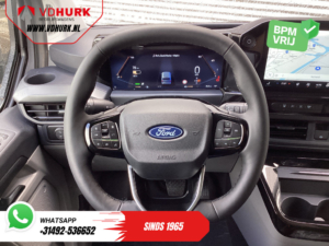 Ford E-Transit Custom Bestelbus Sport L2 330km WLTP LED/ 2x Schuifdeur/ Adapt.Cruise/ Elek.Stoel/ Standkachel/ Stoelverw./ Carplay/ Navi/ Camera/ Climate/ 19” L