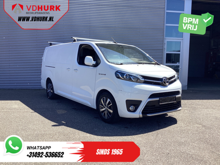 Toyota PROACE Electric Worker Bestelbus L3 75 kWh 345km WLTP 2x Schuifdeur/ LED/ Head-Up/ Snellader/ Keyless/ Stoelverw./ Carplay/ Navi/ Camera/ Climate/ PDC/ LMV/ Crui