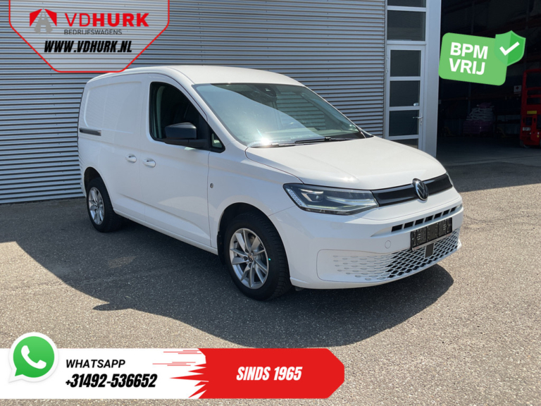 Volkswagen Caddy Cargo Bestelbus 2.0 TDI 125 pk DSG Aut. LED/ Adapt.Cruise/ Standkachel/ Carplay/ Stoelverw./ Airco/ Camera/ 16”LMV/ PDC/ Trekhaak