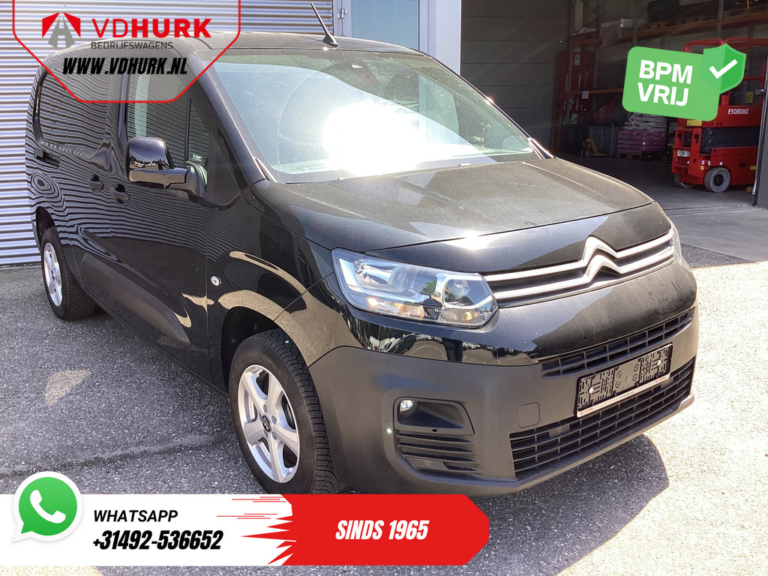 Citroën Berlingo Van 1.5 HDi 130 hp Aut. L2 3 Pers./ Carplay/ Climate/ Camera/ Stand heater/ Seat heating/ Towbar/ LMV/ Dealer O.H.