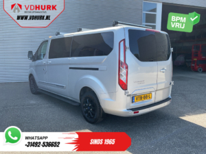 Ford Transit Custom Van 2.0 TDCI 130 hp Aut DC Double Cab 2xSliding door/ NL Auto/ Carplay/ Leather/ Seatverw./ Navi/ Cruise/ Camera/ Airco/ Roof racks