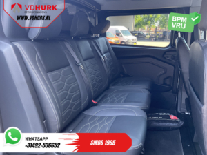 Ford Transit Custom Van 2.0 TDCI 130 hp Aut DC Double Cab 2xSliding door/ NL Auto/ Carplay/ Leather/ Seatverw./ Navi/ Cruise/ Camera/ Airco/ Roof racks