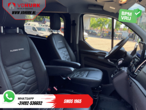 Ford Transit Custom Van 2.0 TDCI 130 hp Aut DC Double Cab 2xSliding door/ NL Auto/ Carplay/ Leather/ Seatverw./ Navi/ Cruise/ Camera/ Airco/ Roof racks