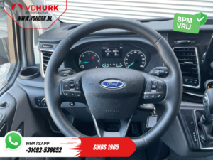 Ford Transit Custom Van 2.0 TDCI 130 hp Aut DC Double Cab 2xSliding door/ NL Auto/ Carplay/ Leather/ Seatverw./ Navi/ Cruise/ Camera/ Airco/ Roof racks