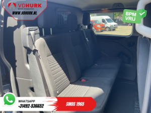 Ford Transit Custom Van 2.0 TDCI 170 hp Aut DC Double Cab 2xSliding door/ Carplay/ Seatverw./ Navi/ Airco/ Camera/ Cruise/ 16 ”LMV/ PDC/ Towbar