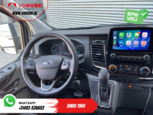 Ford Transit Custom Van 2.0 TDCI 170 hp Aut DC Double Cab 2xSliding door/ Carplay/ Seatverw./ Navi/ Airco/ Camera/ Cruise/ 16 ”LMV/ PDC/ Towbar