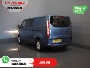Ford Transit Custom Van 2.0 TDCI 170 hp Aut. L2 DC Doppelkabine 2x Schiebetür/ Carplay/ Sitzverw./ Navi/ Airco/ Kamera/ Cruise/ 16 ”LMV/ PDC/ Anhängerkupplung