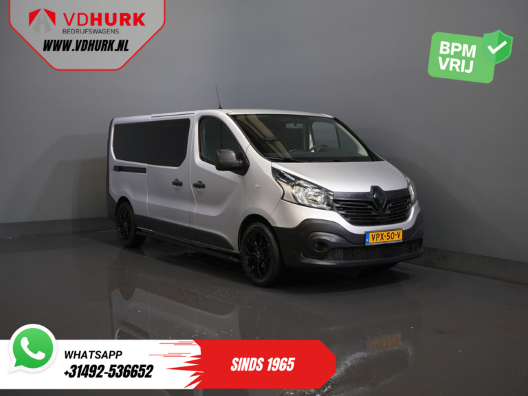 Renault Trafic Van 1.6 dCi L2 DC Double Cab Euro 6/ Cruise/ Navi/ LMV/ Airco/ PDC/ Sidebars/ Keyless