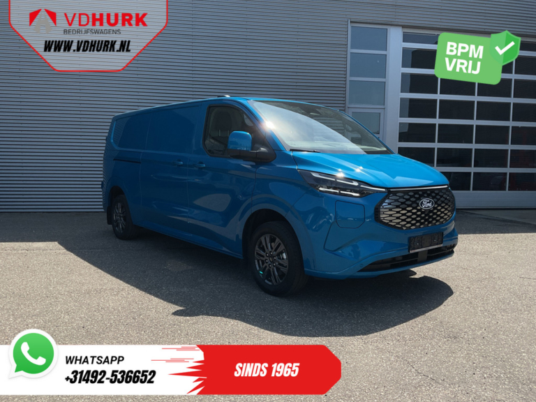 Ford E-Transit Custom Van 218 к.с. 330 км WLTP L2 Limited B&O/ Adapt.Cruise/ Elek.Фаркоп/ Підігрів підставки/ Seatverv./ Steeringverv./ Carplay/ Navi/ 360.Camera/ 