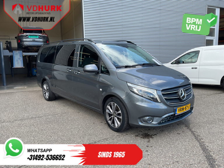 Mercedes-Benz Vito Bestelbus 119 CDI Aut. XL L3 DC Dubbel Cabine/ LED/ 2.5t Trekverm./ Alarm III/ Stoelverw./ Carplay/ Navi/ Camera/ Climate/ Cruise/ PDC/ 18