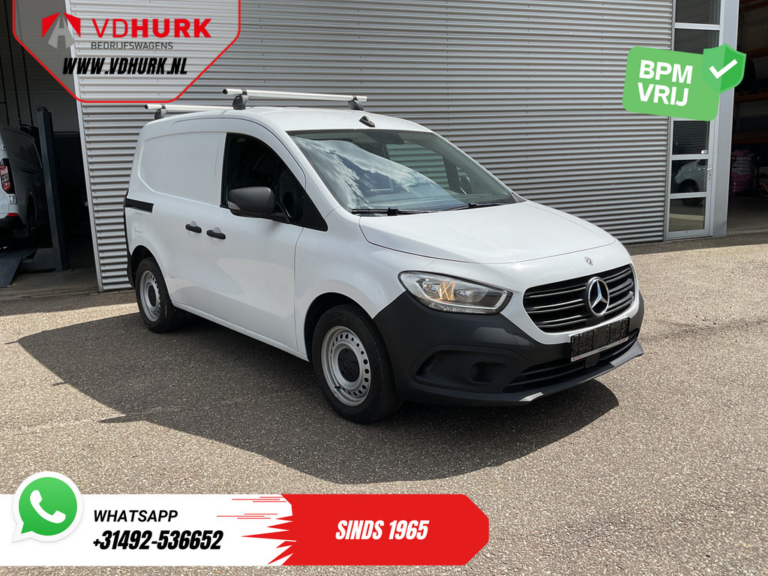 Mercedes-Benz Citan Furgon 110 CDI, automatyczna skrzynia biegów, 3 miejsca, CarPlay, podgrzewane fotele, kamera, tempomat, bagażniki dachowe, hak holowniczy