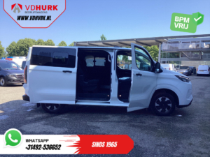 Ford E-Transit Custom – przewóz osób, kombi, wersja Trend, 71 kWh, 360 km (WLTP), oświetlenie LED, ogrzewanie postojowe, podgrzewane fotele, podgrzewana kierownica, CarPlay, 9 miejsc, 9-osobowy, klimatyzacja, kamera, system parkowania PDC, tempomat