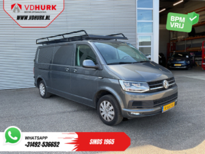Furgoneta Volkswagen Transporter 2.0 TDI 150 pk DSG automática L2 MARGE LED / Capacidad de remolque de 2,5 t / 2 puertas correderas / Navegador / Cámara / Control de crucero / Aire acondicionado / Techo elevable / PDC / Enganche de remolque