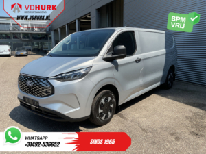 Ford E-Transit Custom Bestelbus L2 65 kWh 330 km WLTP Garantie t/m 05-'29/ LED/ Snellader/ Standkachel/ Stoelverw./ Stuurverw./ Carplay/ Camera/ PDC/ Climate/ C