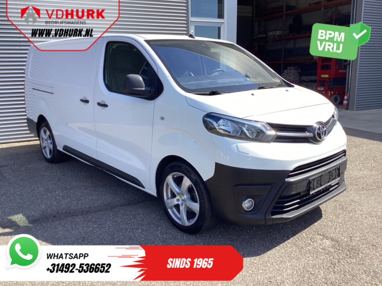 Furgoneta Toyota ProAce Worker 2.0, 125 pk, L3, control de crucero adaptativo, calefacción de estacionamiento, pantalla de visualización frontal, calefacción en los asientos, cinturones de seguridad con pretensores, PDC, LMV