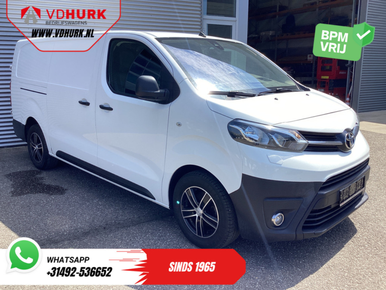 Furgoneta Toyota ProAce Worker 2.0, 125 pk, L3, control de crucero adaptativo, calefacción de estacionamiento, pantalla de proyección, calefacción en los asientos, cinturón de seguridad con pretensor, LMV, PDC