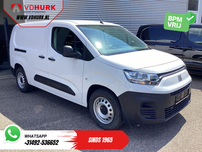Fiat E-Doblò Bestelbus L2 50 kWh 285 WLTP Carplay/ Snellader/ Camera/ Cruise/ 3 Pers./ Airco/ DAB