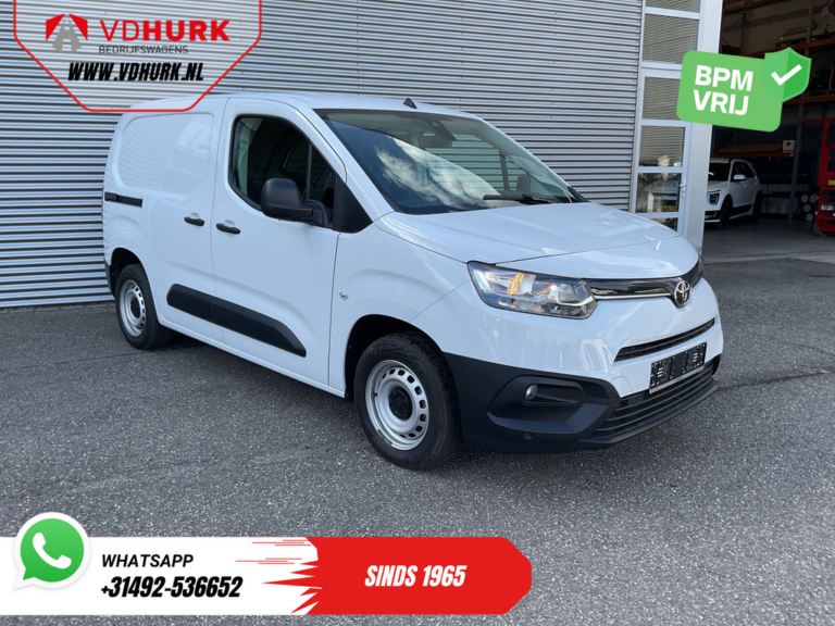 Furgoneta Toyota PROACE CITY 1.5 100 pk con CarPlay, aire acondicionado, cámara, control de crucero, PDC y DAB