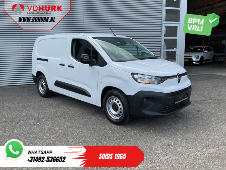 Citroën E-Berlingo Bestelbus 50 kWh 345 km WLTP L2 Carplay/ Snellader/ Standkachel/ 3Pers/ Navi/ Camera/ Cruise/ PDC
