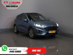 Ford Kuga SUV 2.5 PHEV 225 ch ST-Line X NL Boîte automatique / Toit panoramique / Régulateur de vitesse adaptatif / B&O / Alarme III / Hayon électrique / Attelage de remorque / Affichage tête haute / Chauffage des sièges / Chauffage du volant /