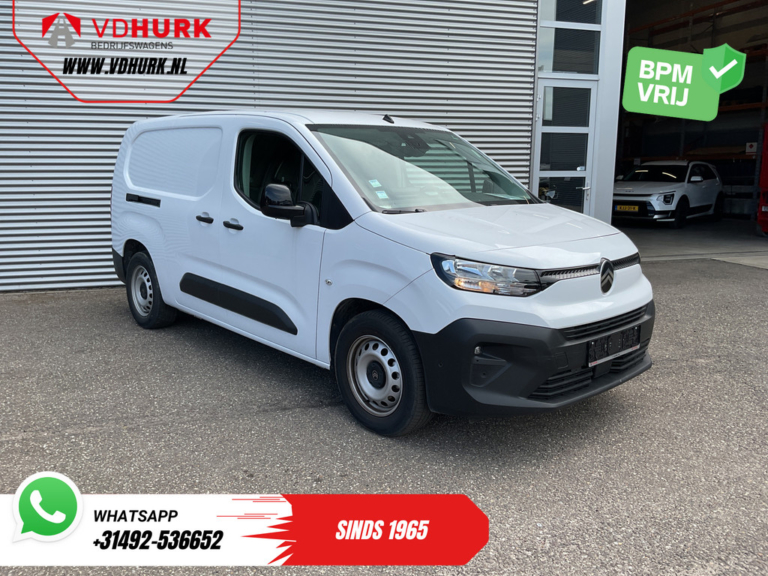 Citroën E-Berlingo Furgone 50 kWh 345 km WLTP L2 CarPlay / Caricatore rapido / Riscaldamento autonomo / 3 posti / Navigatore / Telecamera / Cruise control / PDC