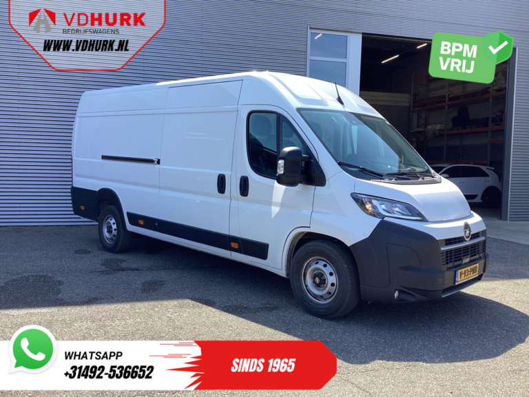 Furgoneta Opel Movano de 140 CV, L4H2, puertas de 270 Gr., CarPlay, navegador, cámara, climatizador, PDC y control de crucero