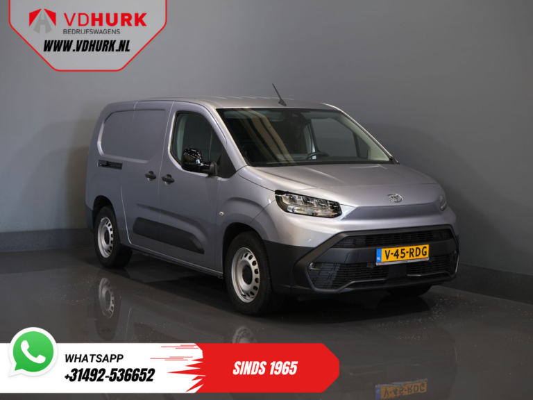 Toyota PROACE CITY Electric Furgone 50 kWh 340 km WLTP L2 LED / 3 posti / Caricatore rapido / Riscaldamento autonomo / Sedili riscaldati / Volante riscaldato / CarPlay / Telecamera / PDC / Cruise control / Aria condizionata