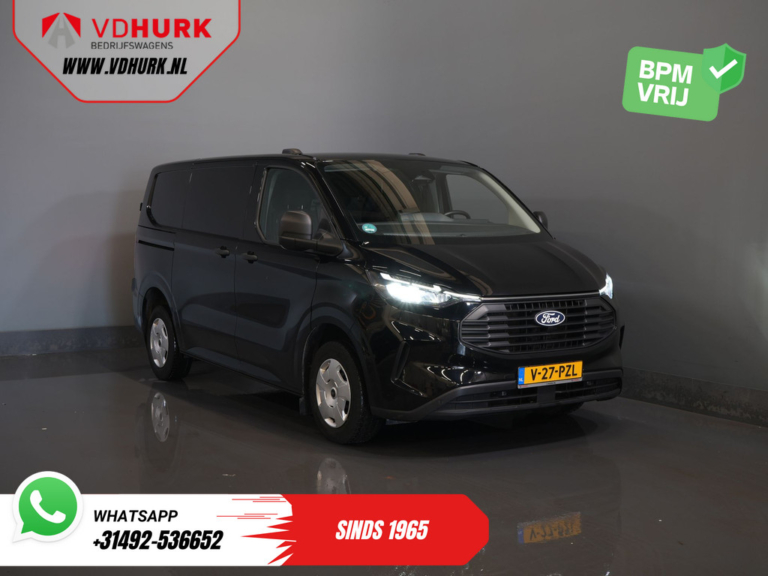 Furgoneta Ford Transit Custom 2.0 TDCI 136 pk Trend: LED, control de crucero adaptativo, calefacción en los asientos, CarPlay, navegador, cámara, climatizador, PDC, DAB