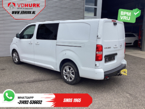 Opel Vivaro Bestelbus 2.0 145 pk Aut. DC Dubbel Cabine LED/ Adapt.Cruise/ 2x Schuifdeur/ Massage/ Stoelverw./ Keyless/ Leder/ Carplay/ Climate/ Camera