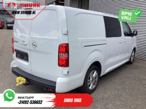 Opel Vivaro Bestelbus 2.0 145 pk Aut. DC Dubbel Cabine LED/ Adapt.Cruise/ 2x Schuifdeur/ Massage/ Stoelverw./ Keyless/ Leder/ Carplay/ Climate/ Camera