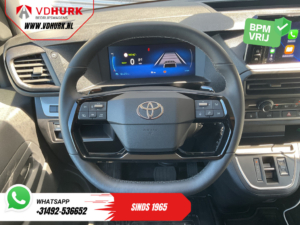 Toyota PROACE Electric Worker – samochód dostawczy L3, 75 kWh, 350 km (WLTP), adaptacyjny tempomat, sterowanie na kierownicy, szybka ładowarka, CarPlay, kamera, system parkowania PDC, klimatyzacja
