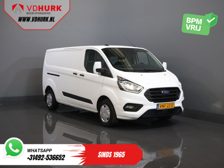 Ford Transit Custom Bestelbus 2.0 TDCI 130 pk L2 Trend Carplay/ 2.8T trekverm./ Camera/ PDC/ Cruise/ Trekhaak/ Airco