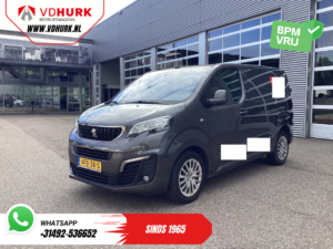 Furgone Peugeot Expert 2.0 HDI 125 pk con cruise control adattivo, climatizzatore, riscaldamento autonomo, CarPlay, telecamera, sensori di parcheggio, accesso senza chiave e gancio di traino