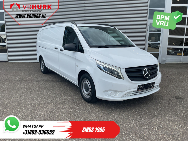 Mercedes-Benz Vito Bestelbus 116 CDI Aut. XL L3 LED/ Standkachel/ Stoelverw./ Carplay/ Camera/ PDC/ Cruise/ Trekhaak/ Airco