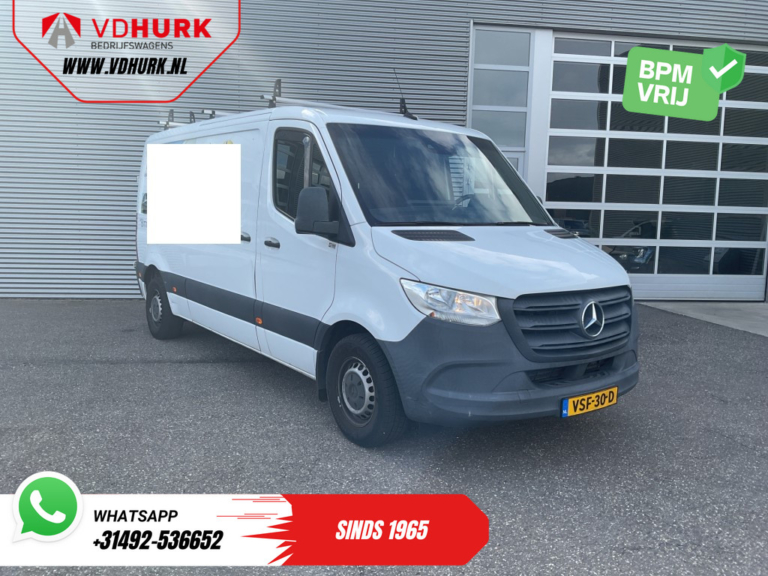 Mercedes-Benz Sprinter Bestelbus 214 CDI Aut. L2 EXPORT Adapt.Cruise/ Gev.stoel/ Standkachel/ 270Gr.deuren/ Stoelverw./ Carplay/ Navi/ Camera/ Trekhaak/ Airco