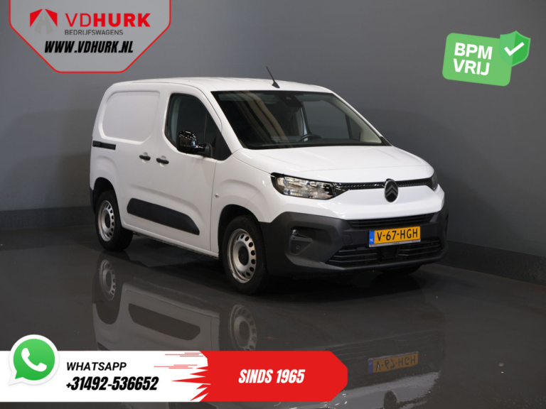 Citroën Berlingo Bestelbus 1.5 HDi 100 pk NL Auto/ Carplay/ Stoelverw./ Stuurverw./ Camera/ Cruise/ PDC/ Airco