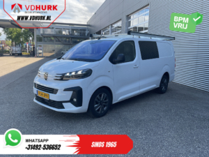 Peugeot Expert Bestelbus 2.0 HDi 180 pk Aut. DC Dubbel cabine LED/ Imperiaal/ Stuurverw./ Carplay/ Navi/ Camera/ Climate/ Afn.Trekhaak/ PDC/ LMV/ Cruise