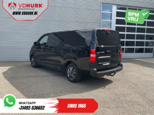 Citroën Jumpy Furgon 2.0 HDI 180 pk, automatyczna skrzynia biegów, wersja L3, oświetlenie LED, ogrzewanie postojowe, system bezkluczykowy, podgrzewane fotele, podgrzewana kierownica, CarPlay, klimatyzacja, kamera, czujniki parkowania, tempomat, hak holowniczy, LMV