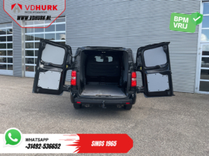 Citroën Jumpy Furgon 2.0 HDI 180 pk, automatyczna skrzynia biegów, wersja L3, oświetlenie LED, ogrzewanie postojowe, system bezkluczykowy, podgrzewane fotele, podgrzewana kierownica, CarPlay, klimatyzacja, kamera, czujniki parkowania, tempomat, hak holowniczy, LMV