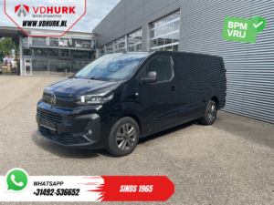 Citroën Jumpy Furgon 2.0 HDI 180 pk, automatyczna skrzynia biegów, wersja L3, oświetlenie LED, ogrzewanie postojowe, system bezkluczykowy, podgrzewane fotele, podgrzewana kierownica, CarPlay, klimatyzacja, kamera, czujniki parkowania, tempomat, hak holowniczy, LMV