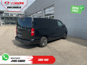 Citroën Jumpy Furgon 2.0 HDI 180 pk, automatyczna skrzynia biegów, wersja L3, oświetlenie LED, ogrzewanie postojowe, system bezkluczykowy, podgrzewane fotele, podgrzewana kierownica, CarPlay, klimatyzacja, kamera, czujniki parkowania, tempomat, hak holowniczy, LMV