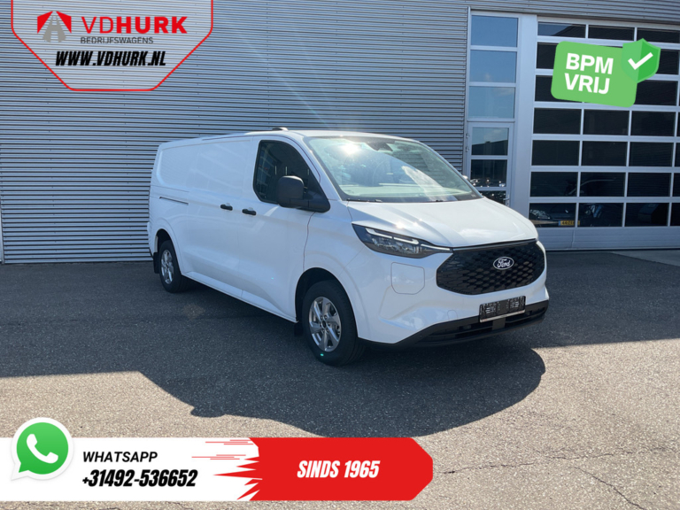 Ford E-Transit Custom Фургон L2 Trend 71 кВт·год, 370 км за WLTP, гарантія до 7-2031, світлодіодне освітлення, автономний обігрівач, підігрів сидінь, CarPlay, клімат-контроль, камера, система паркування PDC, система LMV, круїз-контроль