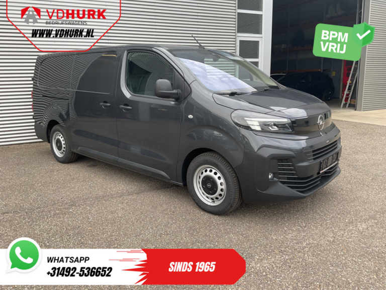Opel Vivaro Electric Fourgon L3 75 kWh 350 km WLTP LED / Charge rapide / CarPlay / Chauffage du volant / Chauffage des sièges / Navigation / Caméra / Régulateur de vitesse / PDC / DAB
