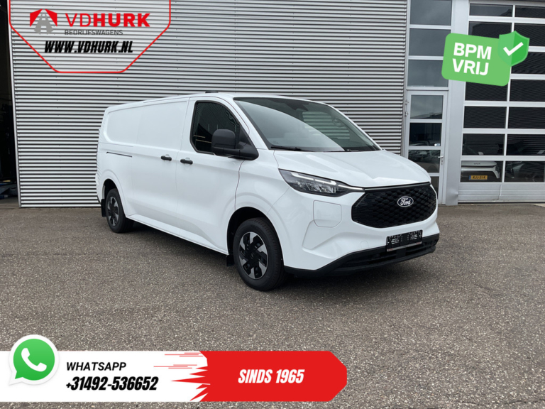 Ford E-Transit Custom Bestelbus 340 L2 Trend 71 kWh 380 km WLTP LED/ Standkachel/ Stoelverw./ Carplay/ Camera/ PDC/ Climate/ Cruise/ Trekhaak