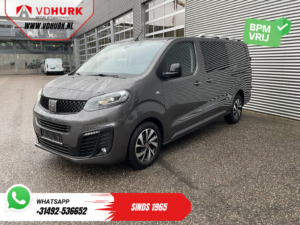 Fiat Scudo Furgoneta 2.0 MJ 180 CV, cambio automático, doble cabina, faros de xenón, 2 puertas correderas, CarPlay, acceso sin llave, navegador, climatizador, cámara, control de crucero, llantas de 17 pulgadas, PDC